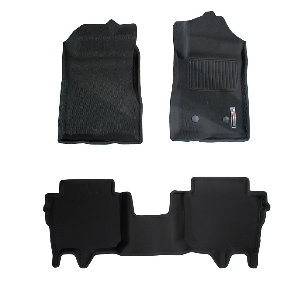 Sharkskin Custom-Fit Ford Everest 2025+ 3D TPE All-Weather Floor Mats